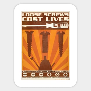 Dalek Time War propaganda poster Sticker